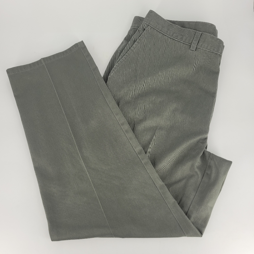 Hunt Club Men's Wrinkle Free Green Pants Size 38x29